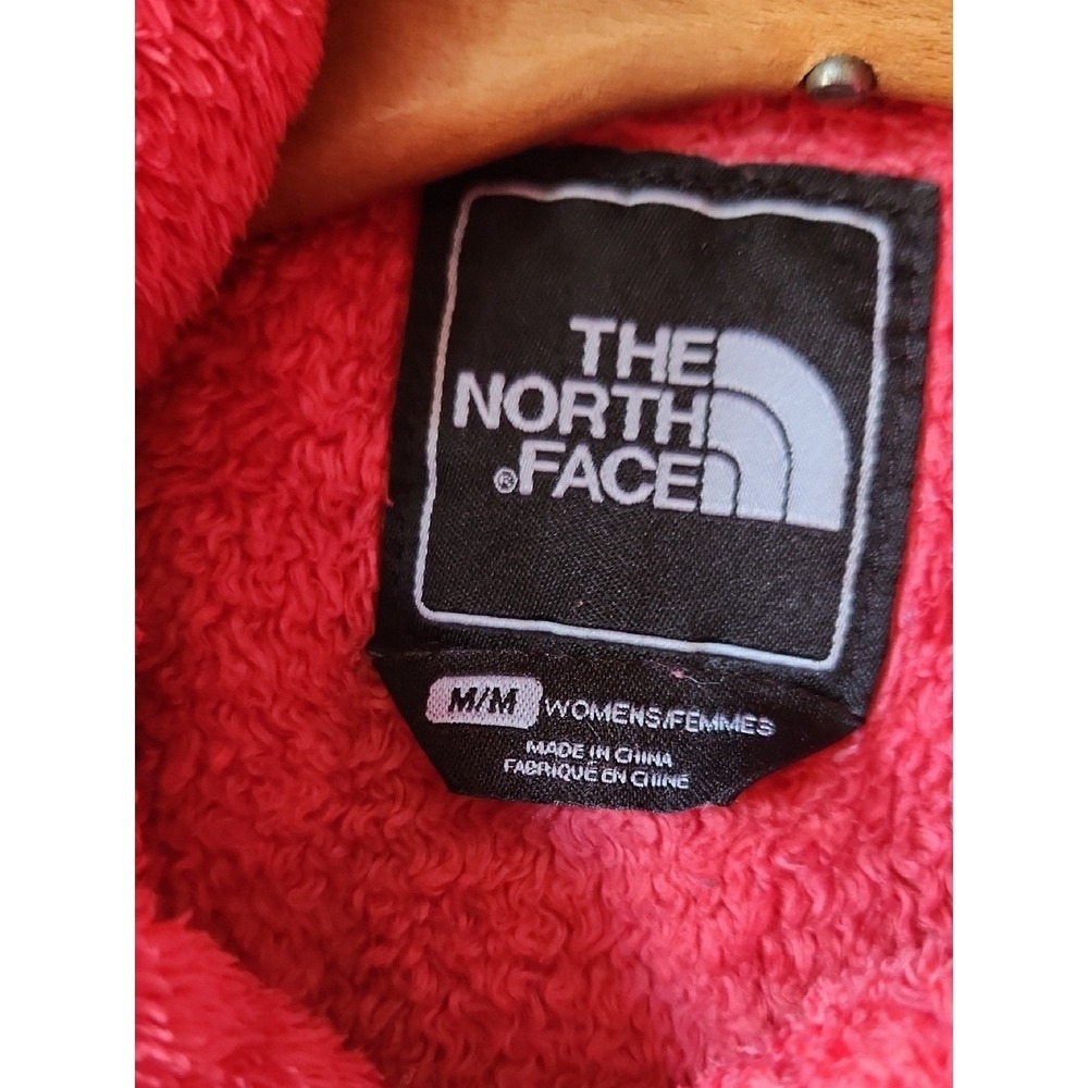 North Face Womens Osito Hooded Jacket Pink - Picture 3 of 16